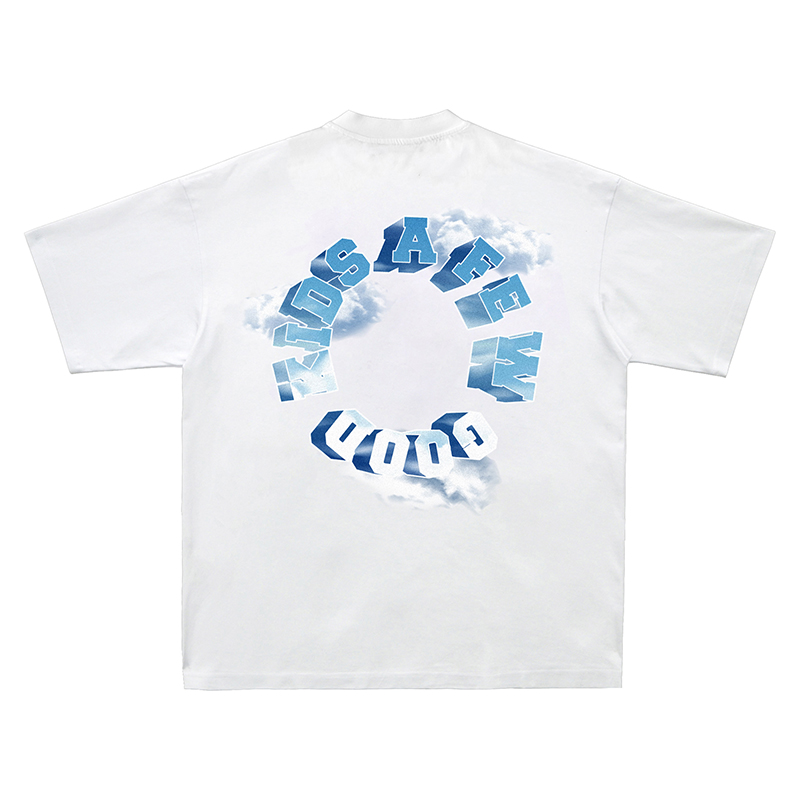 AFGK 新作半袖Tシャツ ロゴ ユニセックス ホワイト – Supbeing